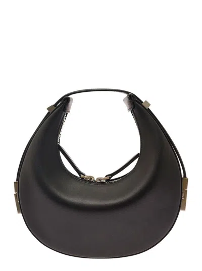 Osoi 'mini Toni' Black Handbag With Engraved Logo