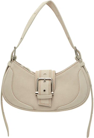 Osoi Off-white Brocle Bag In Denim Cream