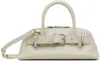 Osoi Off-white Zip Brocle Mini Bag In Stone Cream