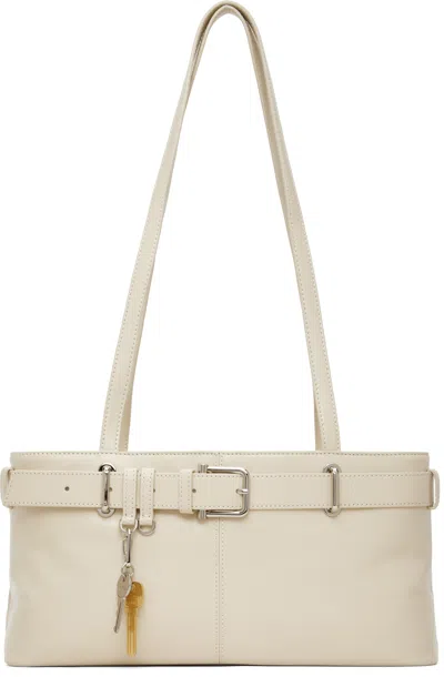 Osoi Off-white Shoulder Brocle Bag In Brown