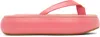 Osoi Pink Boat Flip Flop Platform Slides In Fuchsia
