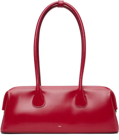 Osoi Red Boat Wide Bag In Burgundy