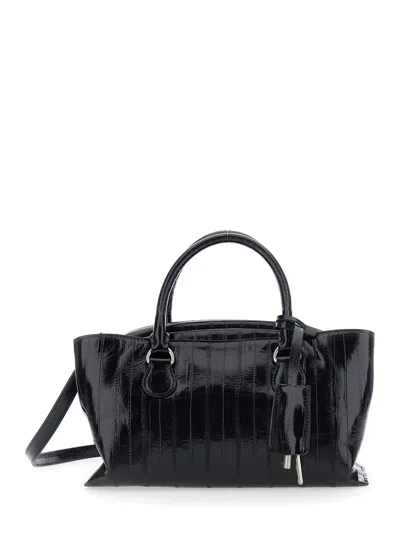 Osoi Shell Brot Mini Shoulder Bag In Black
