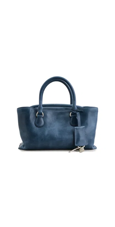 Osoi Shell Brot Mini Tote Bag Aged Blue