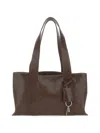 Osoi Shell Duffel Leather Shoulder Bag In Blue