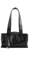 Osoi Mini Shell Duffle Shoulder Bag In Black