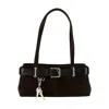 Osoi Shoulder Brocle Mini Bag - Leather - Brown In Brown