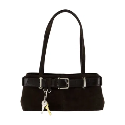 Osoi Shoulder Brocle Mini Bag - Leather - Brown