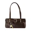 Osoi Shoulder Brocle Mini Bag - Leather - Brown In Black