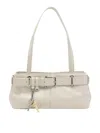 Osoi Mini Shoulder Bag With Decorative Belt In White