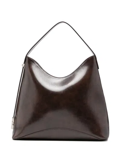 Osoi Slouch Leather Shoulder Bag In Brown