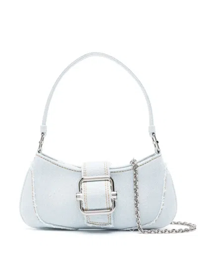 Osoi Small Brocle Denim Shoulder Bag In Blau