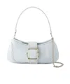 Osoi Small Brocle Denim Shoulder Bag In White