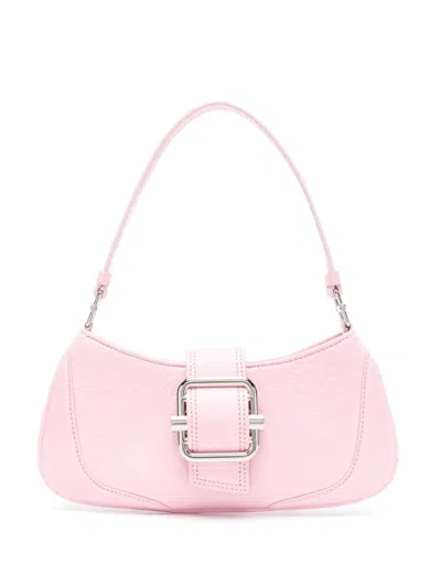 Osoi Shoulder Bag In Crinkle Pink