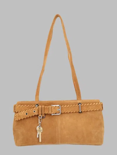 Osoi Suede Leather Fringe Shoulder Bag In Brown