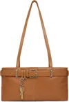 Osoi Tan Shoulder Brocle Mini Bag In Brown