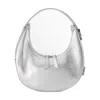 Osoi Metallic Toni Zipped Shoulder Bag In Silver