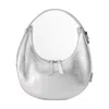 Osoi Metallic Toni Zipped Shoulder Bag In Silver
