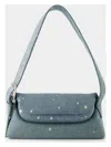 Osoi Folder Brot Denim Shoulder Bag In Blue