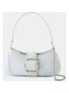 Osoi Small Brocle Denim Shoulder Bag In Blue