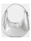 Osoi Metallic Toni Zipped Shoulder Bag In Silver