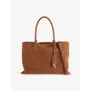 Osoi Womens Nubuck Brown Shell Brot Large Suede Tote In Brown