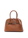 Osoi Zip Brocle Mid Tan Camel Handle Bag In Brown