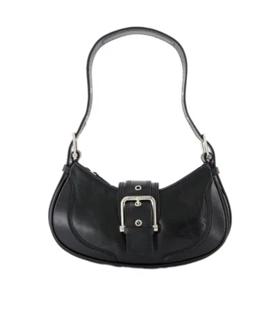 Osoi Zippered Shoulder Bag In Black