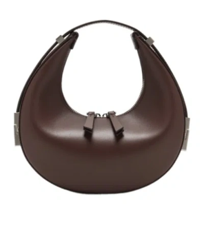 Osoi Zippered Shoulder Bag In Choco Brown