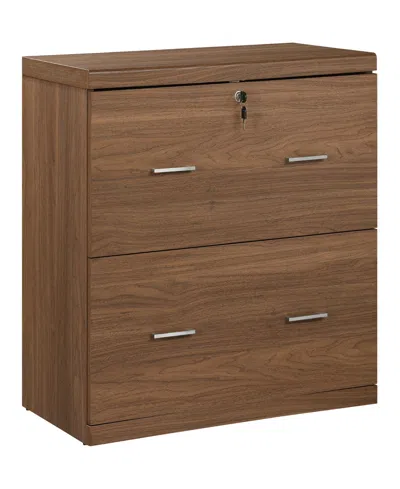 Osp Home Furnishings 28.5" Wood Alpine 2-drawer Lateral File With Lockdowel Fastening System