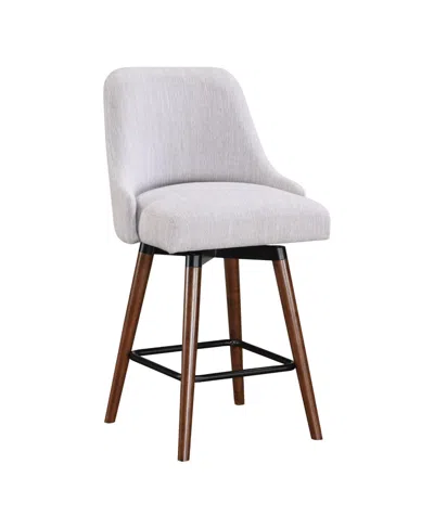 Osp Home Furnishings Bagford 26" Swivel Counter Stool With Legs In Fabric