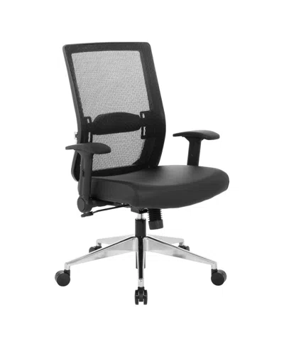 Osp Home Furnishings Black Matrix Back Manager's Office Chair With Dillon Disinfectant Seat
