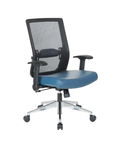 Osp Home Furnishings Black Matrix Back Manager's Office Chair With Dillon Disinfectant Seat In Multi