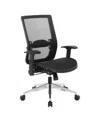Osp Home Furnishings Black Matrix Back Manager's Office Chair With Matrix Seat In Black
