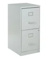 Osp Home Furnishings Office Star 23.5" 2 Drawer Locking Metal File Cabinet In Gray