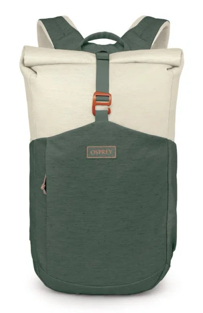 Osprey Arcane Roll Top Backpack In Moon Beige-pine Leaf