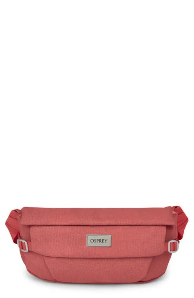 Osprey Arcane Water Repellent Hip Bag In Red