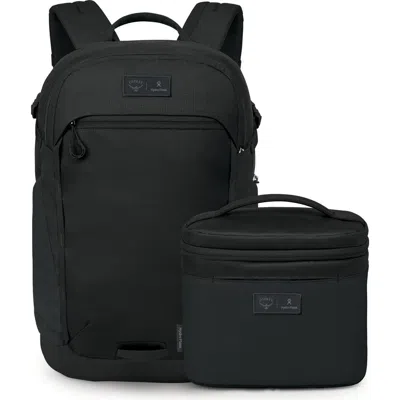 Osprey Axis X Hydro Flask Backpack & Insulated Lunch Bag Bundle In Black