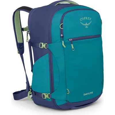 Osprey Daylite 44-liter Travel Carry-on Backpack In Blue Spikemoss/alkaline