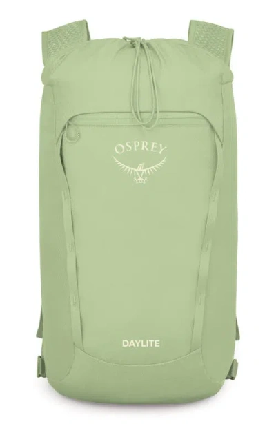 Osprey Daylite Cinch Backpack In Pistachio