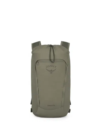Osprey Daylite Cinch Logo-print Backpack In Green