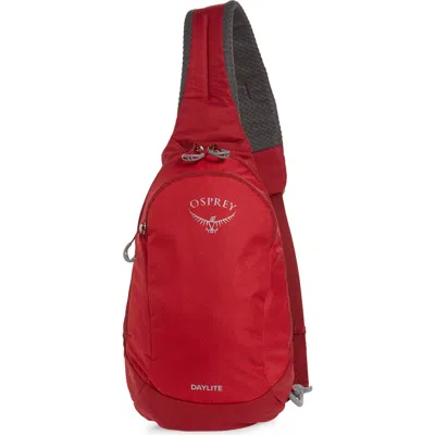 Osprey Daylite Water Repellent Sling Backpack In Cosmic Reddnu