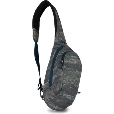 Osprey Daylite Water Repellent Sling Backpack In Dark Sea