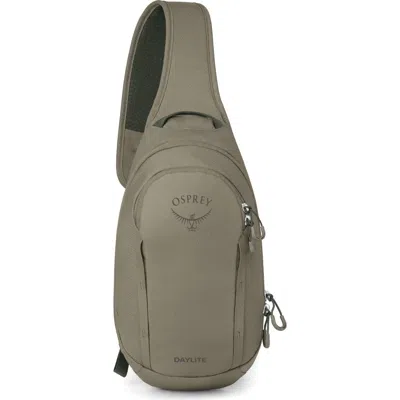 Osprey Daylite Water Repellent Sling Backpack In Tan Concrete