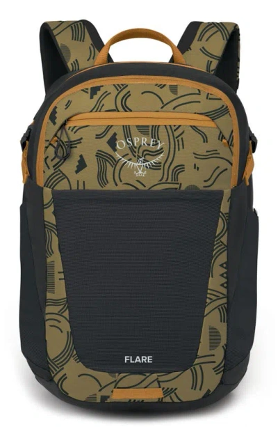 Osprey Flare 27-liter Backpack In Find The Way Print/ Black