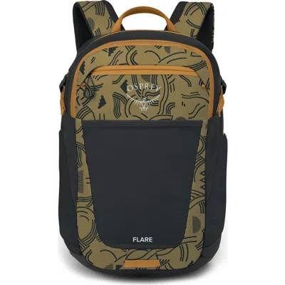 Osprey Flare 27-liter Backpack In Find The Way Print/black