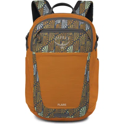 Osprey Flare 27-liter Backpack In Kazuma Print Toffee Orange