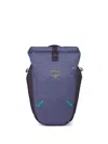 Osprey Grid-pattern Roll-top Backpack In Blue