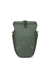 Osprey Grid-pattern Roll-top Backpack In Green