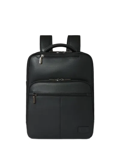 Osprey London Charlie Pebbled-leather Backpack In Blue